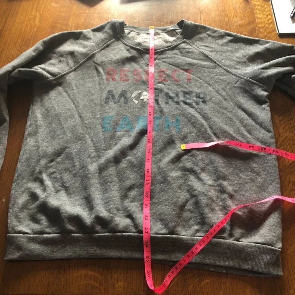 NWOT SOL ANGELES Respect Mother Earth Graphic Sweatshirt In Heather - Picture 9 of 9